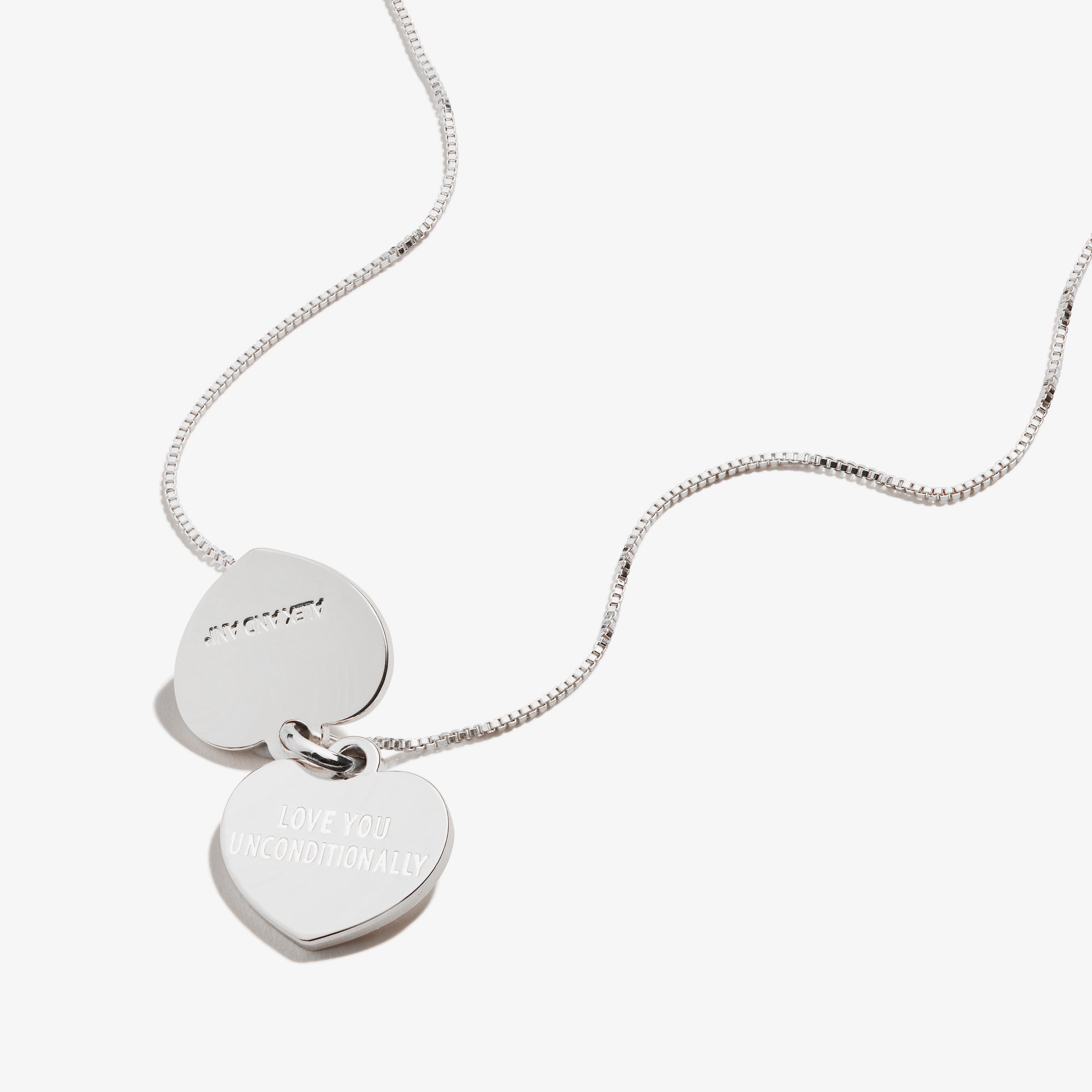 'Love You Unconditionally' Mom Duo Charm Necklace